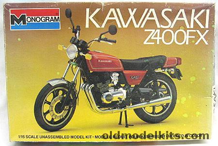Monogram 1/15 Kawasaki Z400FX  Motorcycle, 2412 plastic model kit
